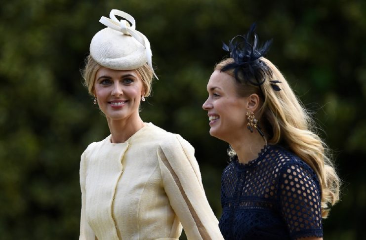 Donna Air attends the wedding of Pippa Middleton and James Matthews at St Mark’s Church in Englefield, west of London