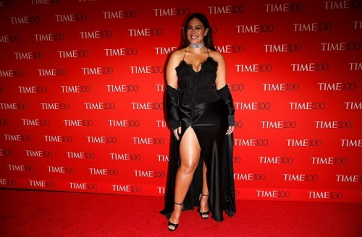 Model Ashley Graham arrives for the Time 100 Gala in the Manhattan borough of New York