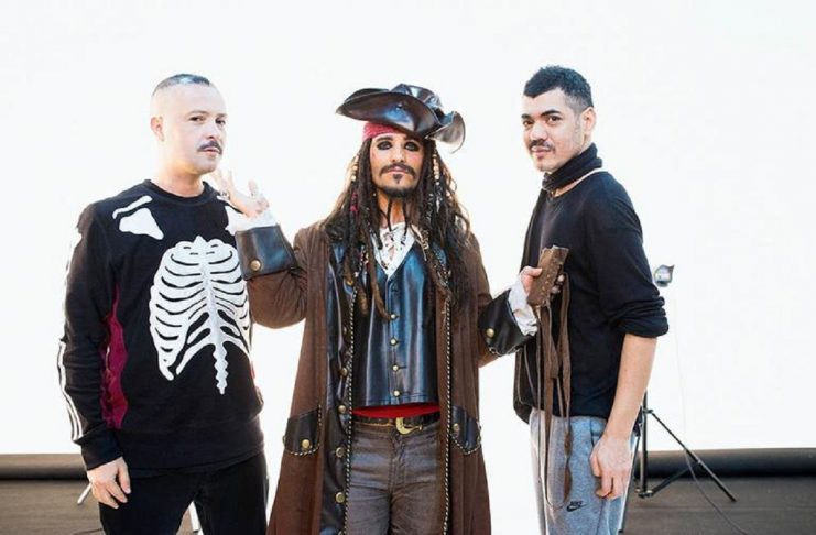 Bruno Gagliasso vestido de Jack Sparrow