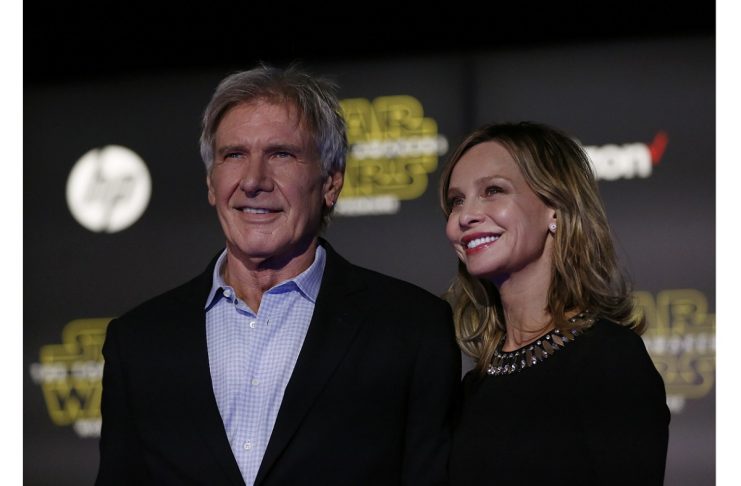 Actor Harrison Ford and his wife, actress Calista Flockhart