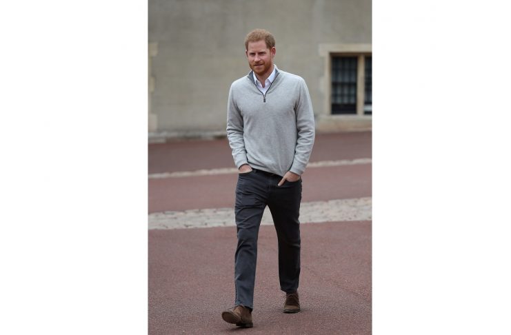 Britain’s Prince Harry speaks after son’s birth in Windsor