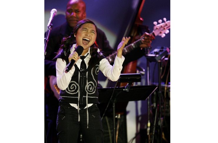 Charice Pempengco performs at the 30th Carousel of Hope gala in Beverly Hills