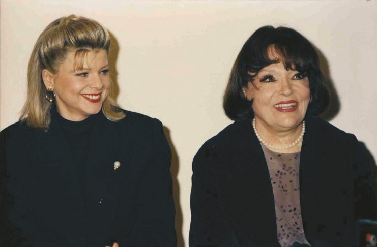 Helena Isabel ao lado de Bibi Ferreira em “Piaf”
