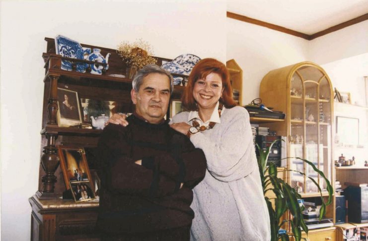 Carlos Castro e Helena Isabel na casa da artista
