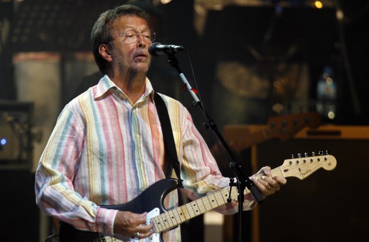 Singer Eric Clapton performs in Le Cannet