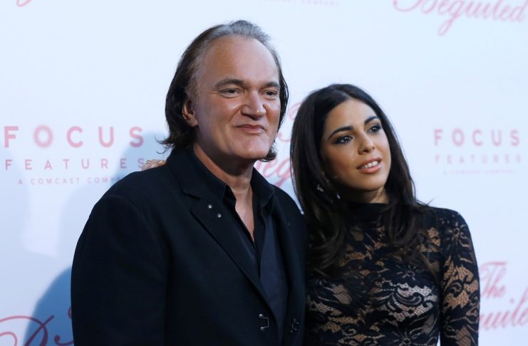 Director Tarantino and Daniela Pick pose at a premiere for “The Beguiled” in LA
