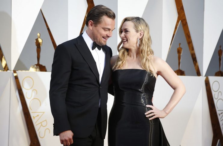 Winslet, nominated for Best Supporting Actress for her role in “Steve Jobs,” and DiCaprio, nominated for Best Actor for his role in “The Revenant,” arrive at the 88th Academy Awards in Hollywood