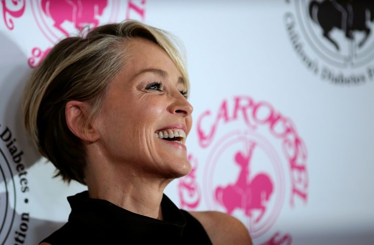Actor and film producer Sharon Stone arrives to the Carousel of Hope Ball in Beverly Hills, California