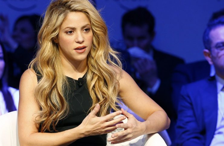 Singer and UNICEF Ambassador Shakira attends the annual meeting of the WEF in Davos