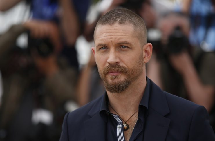 Cast member Tom Hardy poses during a photocall for the film “Mad Max: Fury Road” out of competition at the 68th Cannes Film Festival in Cannes