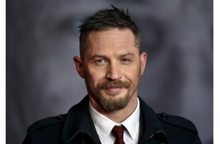 Actor Tom Hardy poses as he arrives for the British premiere of “The Revenant”, in London, Britain