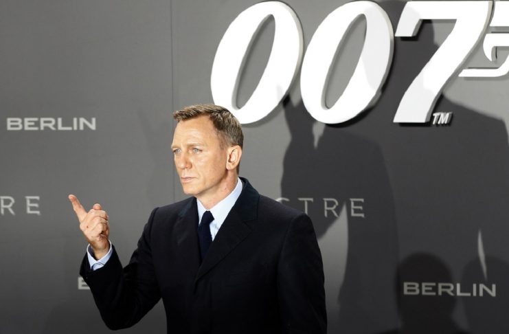 Actor Craig poses for photographers on the red carpet at the German premiere of the new James Bond 007 film “Spectre” in Berlin
