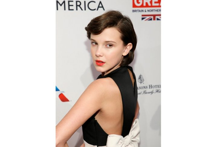Actor Millie Bobby Brown poses at the BAFTA Los Angeles Awards Season Tea Party in Los Angeles