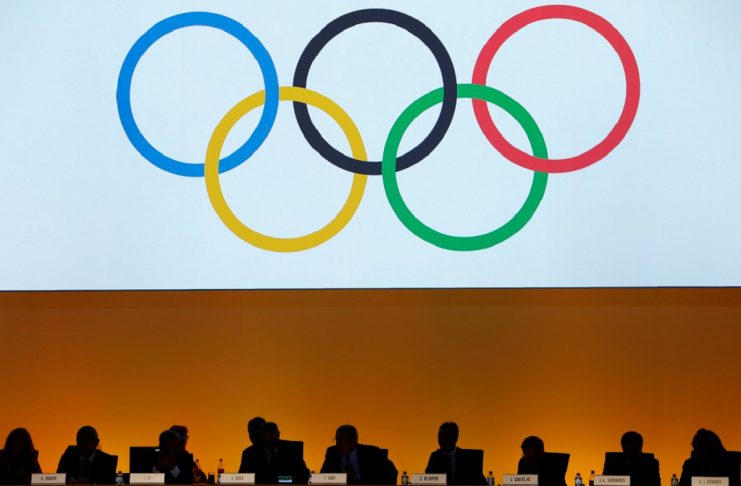 International Olympic Committee (IOC) delegates are seen during the IOC extraordinary session in Lausanne