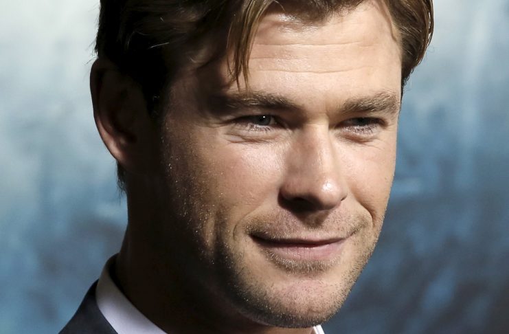 Actor Chris Hemsworth attends the movie premiere of “In the Heart of the Sea” in the Manhattan borough of New York City.