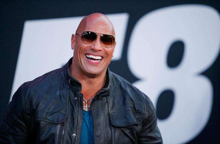 Dwayne Johnson attends ‘The Fate Of The Furious’ New York premiere at Radio City Music Hall in New York