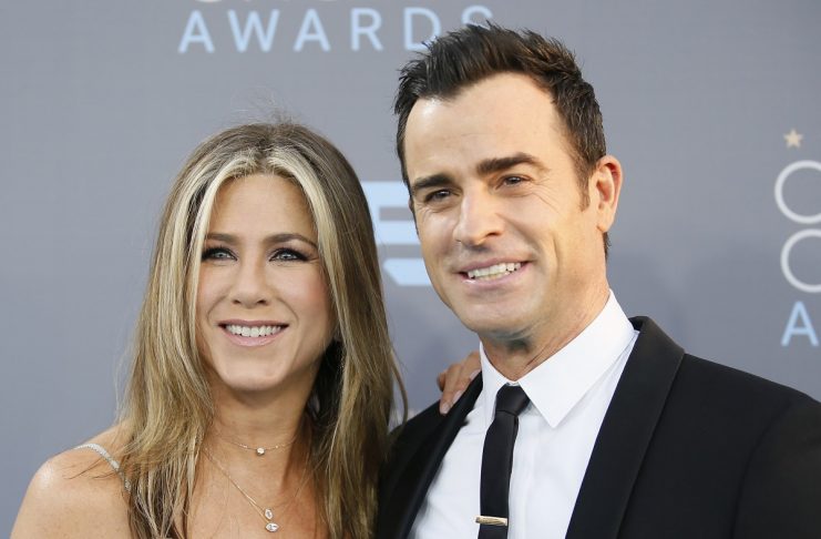 Actors Jennifer Aniston and Justin Justin Theroux arrive at the 21st Annual Critics’ Choice Awards in Santa Monica