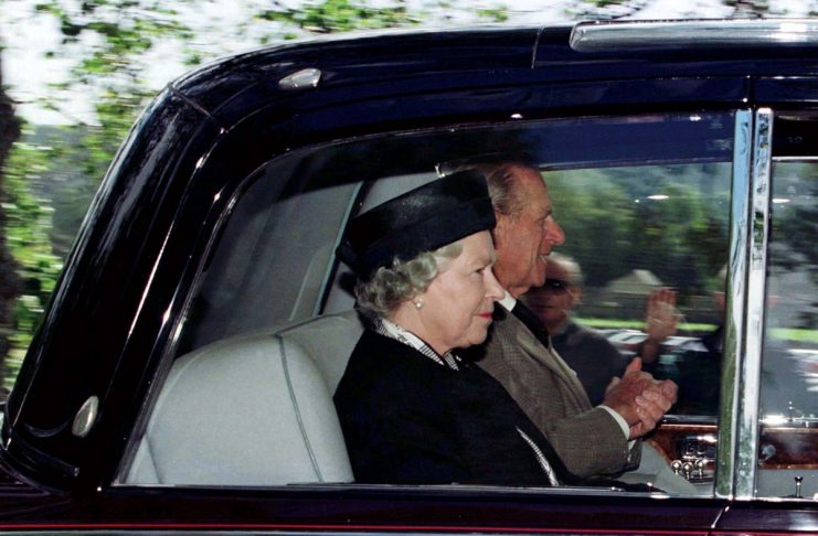 Queen Elizabeth II and the Duke of Edinburgh leave Crathie Church at Balmoral September 7. The Queen..
