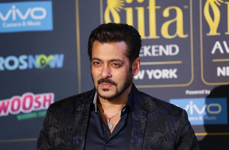 Actor Salman Khan poses for a picture on the Green Carpet at the International Indian Film Academy Awards show at MetLife Stadium in East Rutherford
