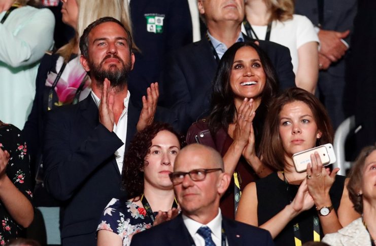 Markle, girlfriend of Britain’s Prince Harry, watches the opening ceremony for the Invictus Games in Toronto