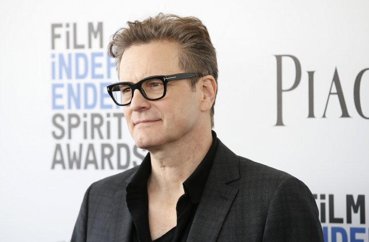 Actor Colin Firth arrives at the 2017 Film Independent Spirit Awards in Santa Monica