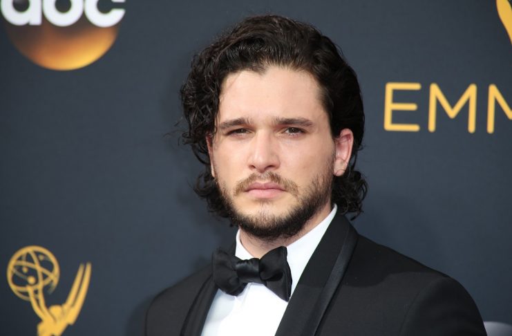 Actor Kit Harington from the HBO series “Game of Thrones” arrives at the 68th Primetime Emmy Awards in Los Angeles