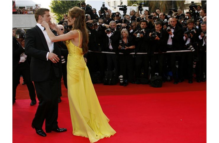 Brad Pitt and Angelina Jolie arrive for the world premiere of U.S. director Stephen Soderberg’s film ‘Ocean’s 13′ at the 60th Cannes Film Festival