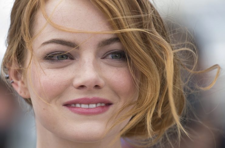 Cast member Emma Stone poses during a photocall for the film “Irrational Man” out of competition at the 68th Cannes Film Festival in Cannes