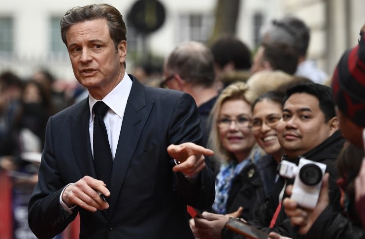 Colin Firth arrives at the UK premiere of Eye in the Sky, at a cinema in central London, Britain