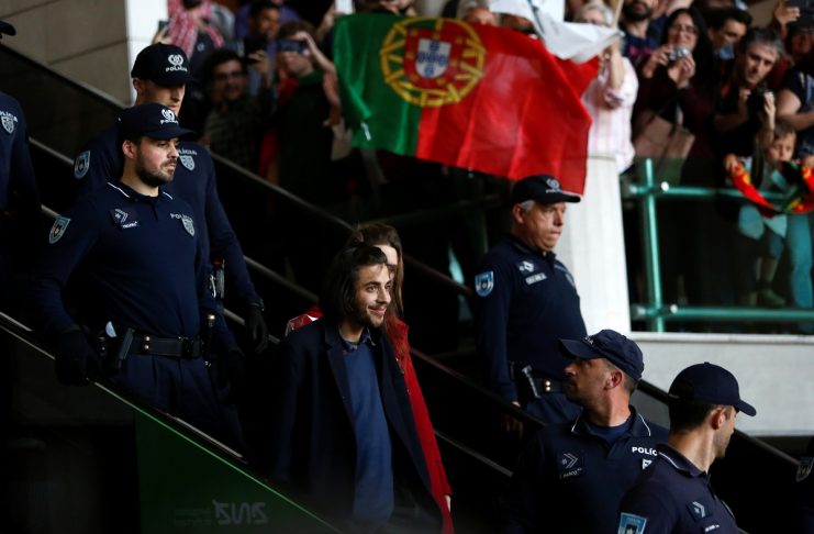 Portugal’s winner of Eurovision Song Contest 2017, Salvador Sobral arrives at Humberto Delgado Airport in Lisbon