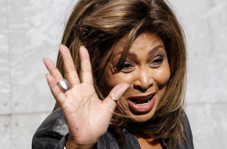 U.S. pop singer Tina Turner waves during photocall before the Emporio Armani  Autumn/Winter 2011 women’s collection show at Milan Fashion Week