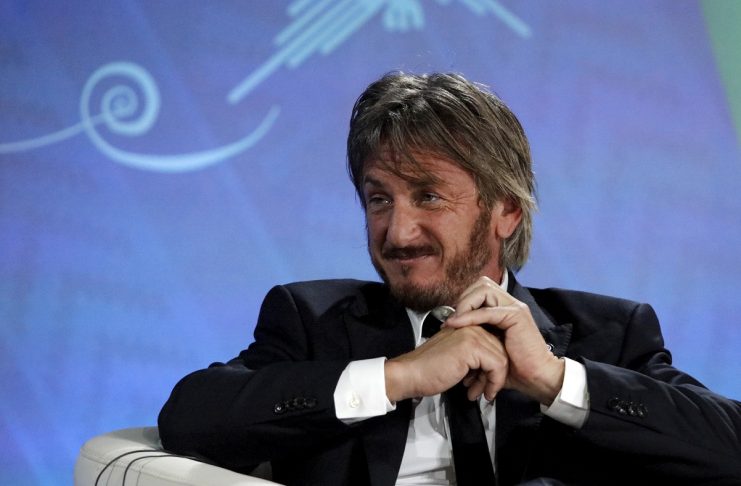 Actor and activist Sean Penn attends the “Young Entrepreneurs as Drivers of Sustainable Growth” event during the 2015 IMF/World Bank Annual Meetings in Lima