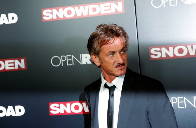 Actor Sean Penn attends the premiere of the film “Snowden” in Manhattan, New York