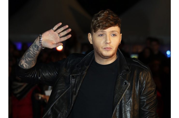 British singer James Arthur arrives at the Cannes festival palace to attend the NRJ Music Awards in Cannes