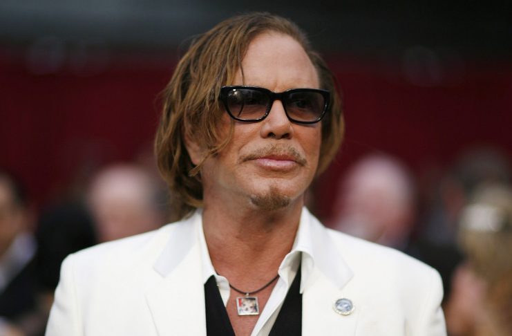 Best actor nominee Mickey Rourke arrives at the 81st Academy Awards in Hollywood, California