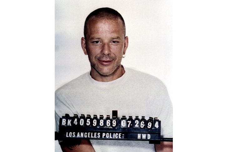 Actor Mickey Rourke is shown in this July 1994 Los Angeles Police Department booking photograph. Rou..