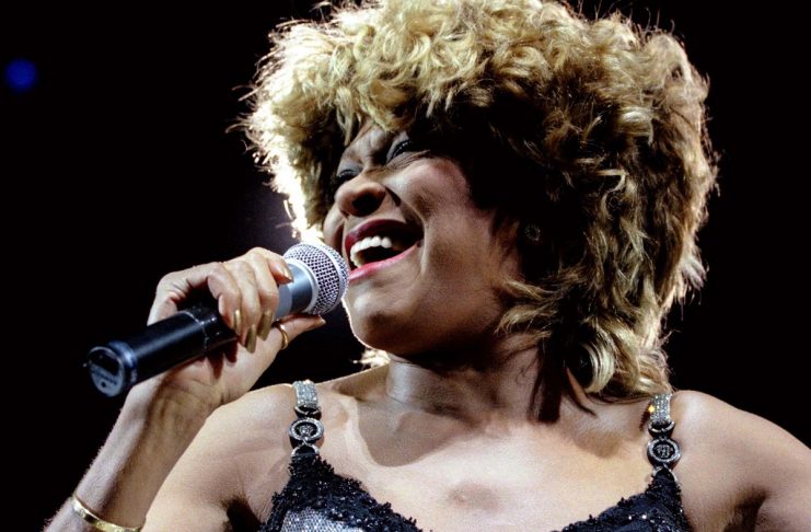 Pop Star Tina Turner performs on stage of the Kremlin Palace of Congresses November 5. Turner is to ..