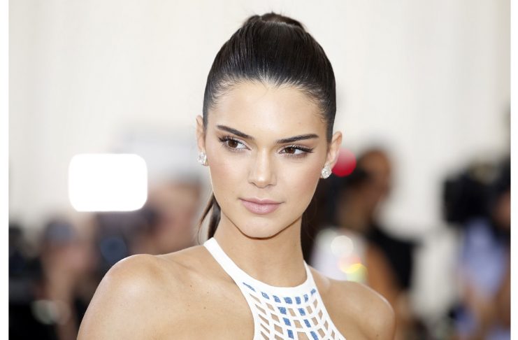 Television personality Kendall Jenner arrives at the Met Gala in New York