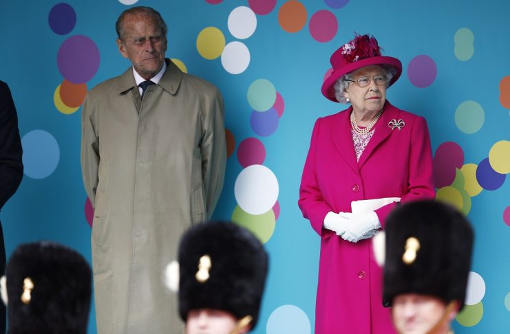 Britain’s Queen Elizabeth and Prince Philip attend the Patron’s Lunch, an event to mark her 90th birthday, in London