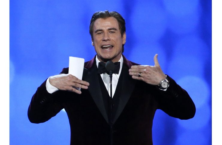 John Travolta presents the award for best picture at the 22nd Annual Critics’ Choice Awards in Santa Monica