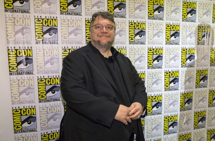 Director and writer del Toro poses at a press line for “Crimson Peak” during the 2015 Comic-Con International Convention in San Diego