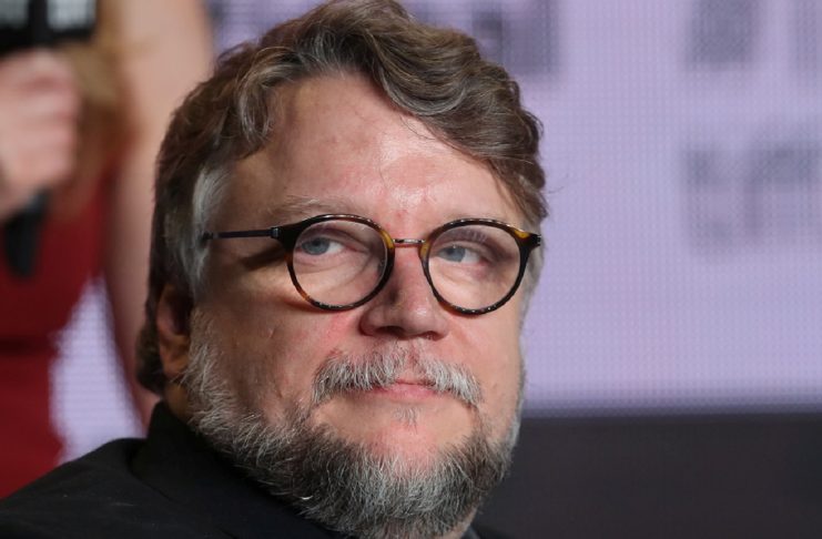 Director Guillermo del Toro attends a news conference to promote the film “The Shape of Water” at the Toronto International Film Festival.