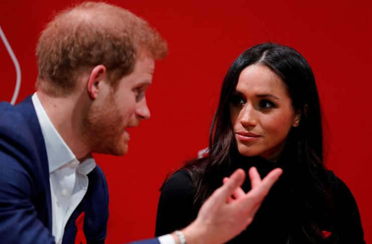 Britain’s Prince Harry and his fiancee Meghan Markle visit the Terrence Higgins Trust World AIDS Day charity fair at Nottingham Contemporary in Nottingham