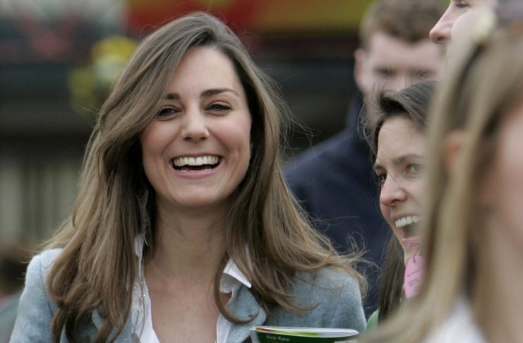 Britain’s Kate Middleton, girlfriend of Prince William, attends the first race on the final day of the Cheltenham Festival horse racing in Gloucestershire, western England