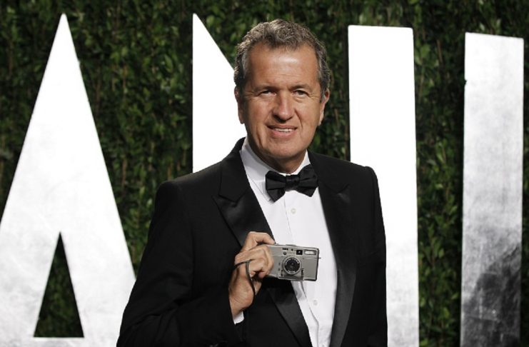 Peruvian fashion photographer Mario Testino arrives at the 2012 Vanity Fair Oscar party in West Hollywood