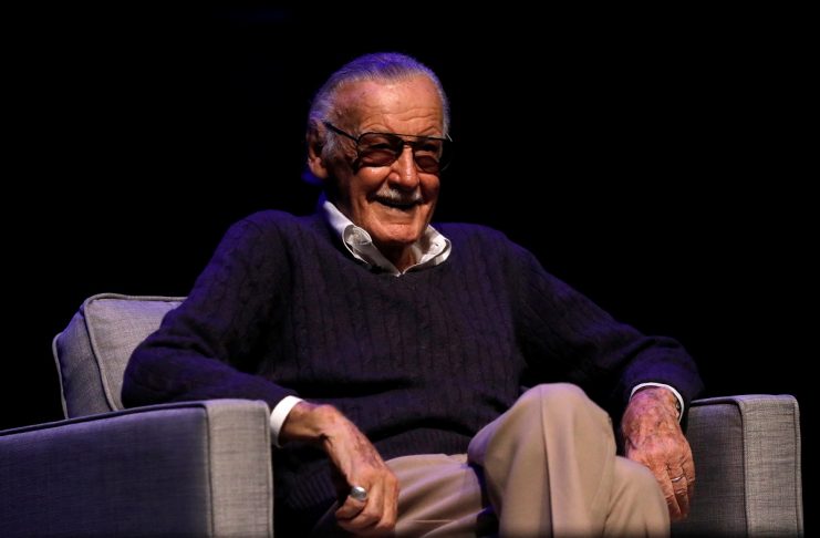 Marvel Comics co-creator Lee attends a tribute event “Extraordinary: Stan Lee” at the Saban Theatre in Beverly Hills
