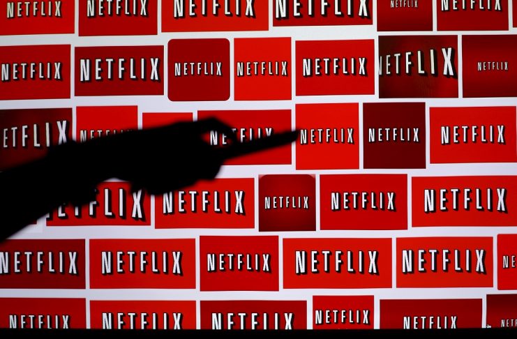 The Netflix logo is shown in this illustration photograph in Encinitas, California