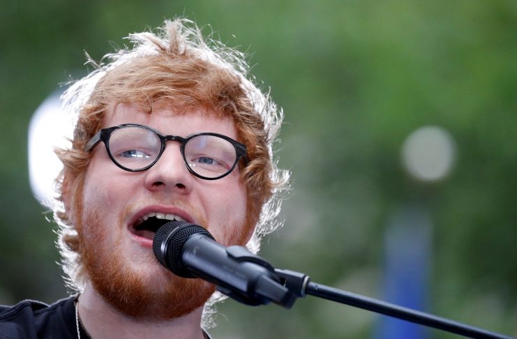 Sheeran performs on NBC’s ‘Today’ show in New York