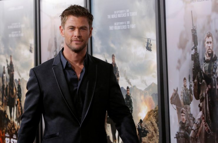 Actor Chris Hemsworth attends the world premiere of “12 Strong” in Manhattan, New York