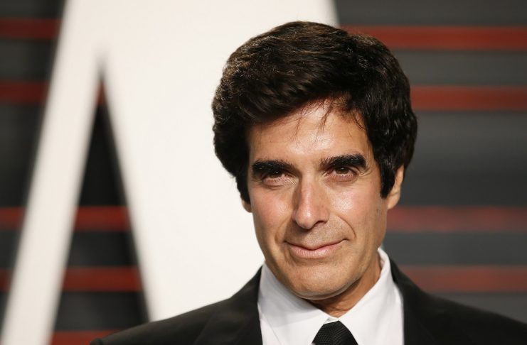 David Copperfield arrives at the Vanity Fair Oscar Party in Beverly Hills